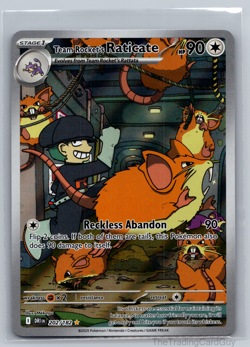 Pokemon TCG - Team Rockets Raticate 202/182 Destined Rivals - Illustration Rare - Image 1