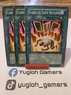 Yu-Gi-Oh Card Of Safe Return X3 RP02 Common Light Played - Image 1