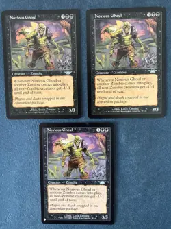 MTG 3X NOXIOUS GHOUL THE LIST + LEGIONS MAGIC THE GATHERING BLACK UNCOMMON - Image 3