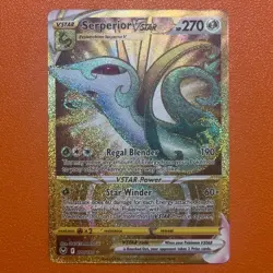 Serperior VSTAR 210/195 Silver Tempest Secret Rare Gold Holo Pokemon TCG - Image 1
