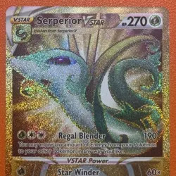Serperior VSTAR 210/195 Silver Tempest Secret Rare Gold Holo Pokemon TCG - Image 3