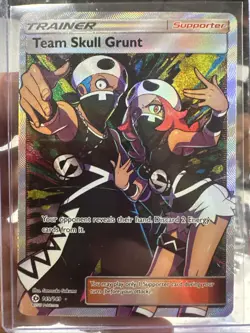 Team Skull Grunt (Full Art) 149/149 Ultra Rare Holo NM Pokemon SM Base Set - Image 1