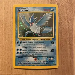 Pokemon TCG Articuno Fossil Holo Foil 2/62 LP - Image 1