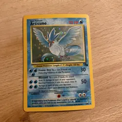 Pokemon TCG Articuno Fossil Holo Foil 2/62 LP - Image 2