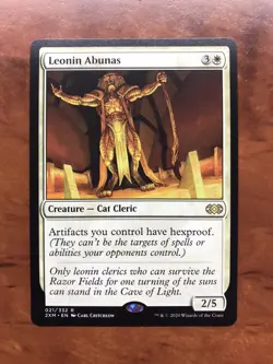 Leonin Abunas MTG Magic the Gathering Card NM Near Mint Double Masters 2XM - Image 1