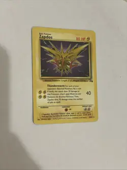 Zapdos 30/62 Non Holo Rare Fossil Pokemon Card Unlimited - Image 1