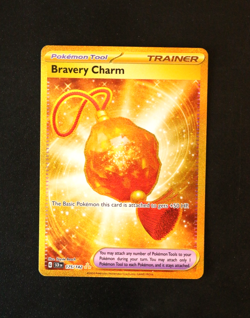 Pokemon Card TCG - Bravery Charm 175/142 - Stellar Crown - Hyper Rare - NM ⭐ - Image 1