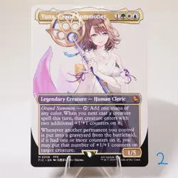 Yuna, Grand Summoner Borderless 208 Regular Final Fantasy FIC MTG NM See Video - Image 5