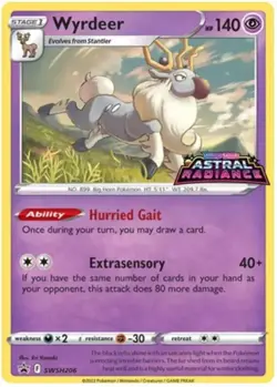 Wyrdeer SWSH206 Promo Pokemon Card NM - Image 1