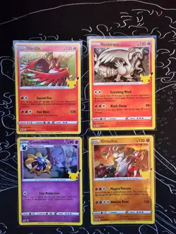 2021 POKEMON Celebrations 25th Anniversary pokemon card LOT! M/NM 9 Holo Cards!! - Image 3