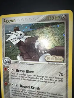 Pokemon TCG Aggron Legend Maker 2/92 Reverse Holo Rare Stamped - Image 2