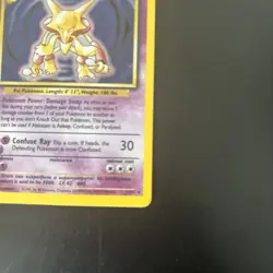 Alakazam Base Set 1/102 Holo Pokemon - Image 5
