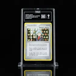 TAG Pokemon 9 Mint Steven's Advice Reverse Holo 92/101 Hidden Legends - Image 1