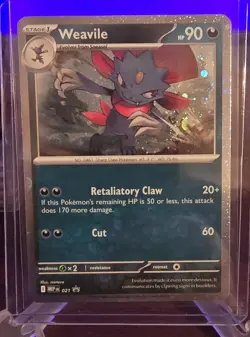 Pokemon - Weavile 021 - Phantasmal Flames - Black Star Promo NM - Image 1