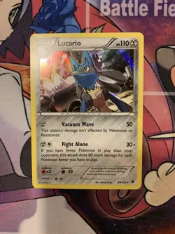 Lucario 63/124 Cosmos Holo Rare Fates Collide Pokemon TCG - NM/MT - Image 1