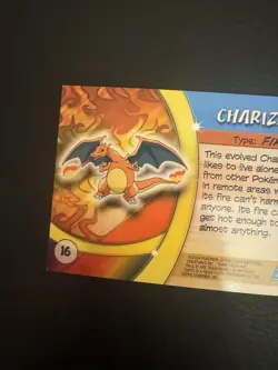 2004 Topps Pokemon Advanced Challenge # 16 Foil Charizard - Image 5