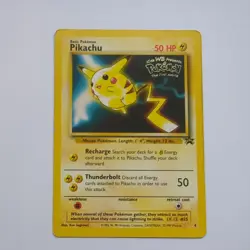 Pokemon TCG Pikachu Black Star Promo WB First Movie Stamp - Image 1