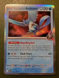 2025 Team Rocket's Articuno Destined Rivals Pokemon TCG 051/182 Scarlet & Violet - Image 2