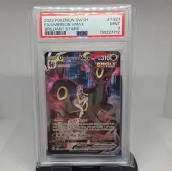 POKEMON 2022 Brilliant Stars Full Art UMBREON Vmax #TG23 PSA 9 Mint RARE - Image 1