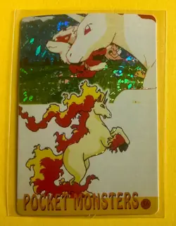RAPIDASH ARKANINE Pokemon Pocket Monsters Vending Prism Sticker Holo Foil LP - Image 1