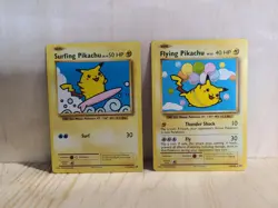Pokemon Flying Pikachu & Surfing Pikachu Evolutions (110 & 111)/108 Super Rare - Image 1