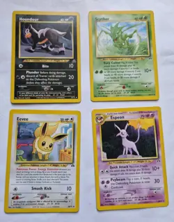 Mix Of 4 Neo Discovery Pokemon Cards Non Holo LP/NM - Image 1