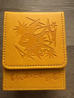 Pokemon Official Card Game Flip Deck Case Jolteon Eevee Collection - Image 1