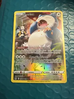 Snorlax TG10/TG30 Swsh11: Lost Origin Trainer Gallery Pokemon Card - Image 1