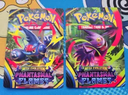 Phantasmal Flames Mega Gengar & Mega Heracross Trainer Tips Cards Pokemon TCG - Image 1