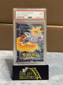 Wartortle #E8 Of 12 Movie Edition - 1999 Topps Pokemon Card PSA 9 Mint - Image 1