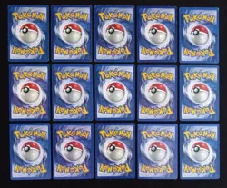 Lot Of 15 Pokemon Base Set BSU & BS2 Cards Regular Finish Commons MP Vintage - Image 2