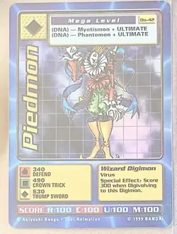 Piedmon Bandai 1999 Digimon Holo Card BO-42 - Image 1