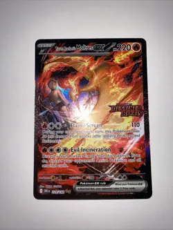 Pokemon TCG Team Rockets Moltres EX Destined Rivals Card 229/182 SIR Stamped - Image 2
