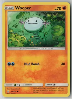 Wooper 96/214 Pokemon Unbroken Bonds Common Near Mint Card (NM) 2 - Image 1