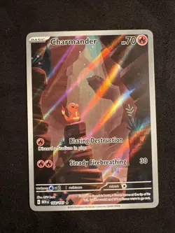 Pokemon Charmander TCG Scarlet Violet-151 Holo Illustration Rare Card 168/165 - Image 1