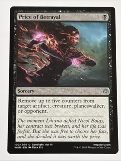 MTG War of the Spark Price of Betrayal 102/264 NM - Image 1