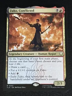 MTG Avatar: The Last Airbender Zuko, Conflicted 0253 NM Rare - Image 1