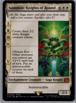 Summon: Knights of Round 36 Final Fantasy Regular Mythic Magic The Gathering FIN - Image 1
