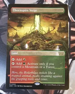 Thornspire Verge (Borderless) Duskmourn Magic The Gathering - Image 1