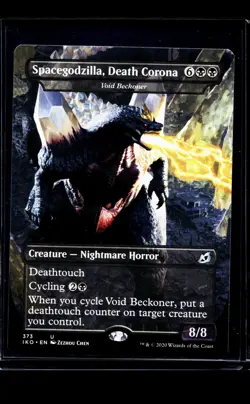 MTG Magic The Gathering IKO Ikoria Borderless #373 Spacegodzilla Death Corona - Image 1