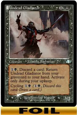1x - Undead Gladiator - RETRO FOIL - Dominaria Remastered - UC NM MTG - Image 1