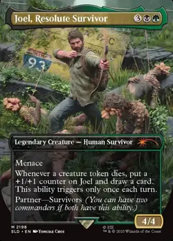 1x - Joel, Resolute Survivor - Borderless - Secret Lair: Playstation - NM MTG - Image 1