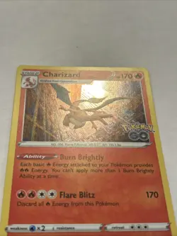 2022 Pokemon Charizard 010/078 Pokemon GO Holo NM - Image 2