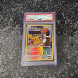2019 Pokemon Sun & Moon - Pikachu Cosmic Eclipse Secret Rare 241/236 PSA 9 Mint - Image 1