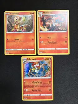 Pokemon TCG - Infernape 26/172 - Monferno Chimchar Brilliant Stars Evo Set - Image 1
