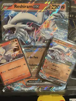 Carte Pokemon Reshiram EX STAMP Aventure Ensemble 030/159 + JUMBO + 022/142 FR - Image 4
