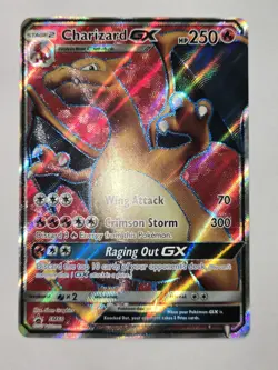 Pokemon TCG Charizard GX Black Star Promo SM260 Holo Promo LP - Image 2