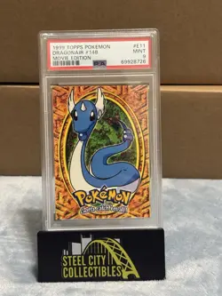1999 Topps Pokemon The Movie Edt #E11 Dragonair #148 Movie Edition PSA 9 - Image 1