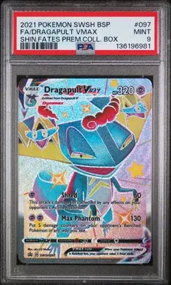 Pokemon TCG Dragapult VMAX SWSH097 Holo Promo PSA 9 - Image 1