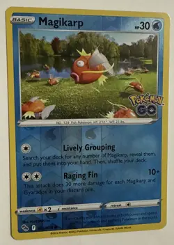 Pokemon Go TCG Magikarp Reverse Holo 021/078 Near Mint - Image 2